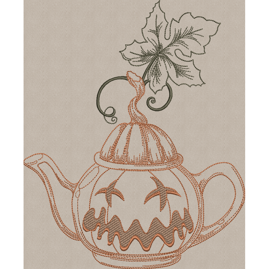 Alice in Wonderland Tea Set Pumpkin Teapot