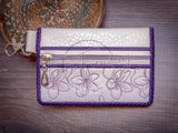 Bi-Fold Zip Wallet - Lavender Seed Packet