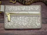 Bi-Fold Zip Wallet - Scrollwork