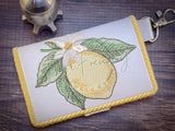 Bi-Fold Zipper Wallet - Lemon