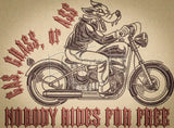Biker Wolf - Gas Grass or Ass 5.07 X 6.90 (128.8mm X 175.3mm)