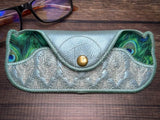 Glasses Case - Art Deco Peacocks