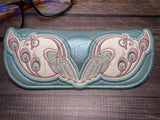 Glasses Case - Art Deco Peacocks