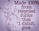 Recycled Fucks 6.11 X 7.55 (155.2mm X 191.8mm)