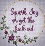 Spark Joy Or Gtfo 3.86 X 3.82 (98Mm 96.9Mm)