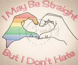 Straight/No Hate 6.09 X 7.13 (154.7mm X 181.1mm)