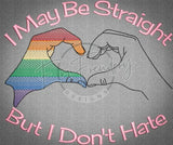 Straight/No Hate 7.66 X 8.97 (194.6mm X 227.8mm)