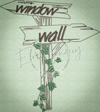 To the Window... 8.54 X 7.69 (216.9mm X 195.3mm)