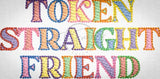 Token Straight Friend 1.89 X 3.86 (48mm X 98mm)