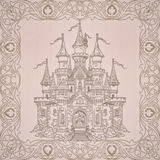 Once Upon A Time Quilt Square - Castle
