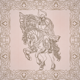 Once Upon A Time Quilt Square - Dark Knight