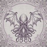 Creature Feature Quilt Square - Cthulhu