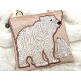 TopZip Flap Bag - Polar Bear Mama & Baby