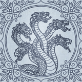 Creature Feature Quilt Square - Hydra