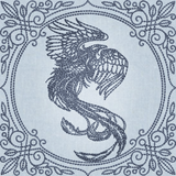 Creature Feature Quilt Square - Phoenix