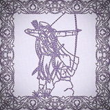 Once Upon A Time Quilt Square - Archer
