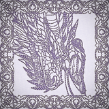 Once Upon A Time Quilt Square - Princess and Dragon