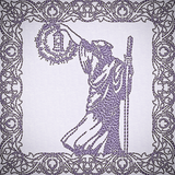 Once Upon A Time Quilt Square - Wizard