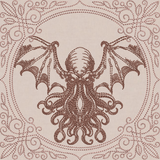 Creature Feature Quilt Square - Cthulhu