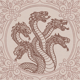 Creature Feature Quilt Square - Hydra