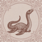 Creature Feature Quilt Square - Nessie