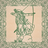 Once Upon A Time Quilt Square - Archer