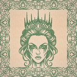 Once Upon A Time Quilt Square - Evil Queen
