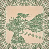 Once Upon A Time Quilt Square - Knight