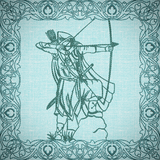 Once Upon A Time Quilt Square - Archer