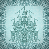 Once Upon A Time Quilt Square - Castle