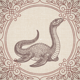 Creature Feature Quilt Square - Nessie