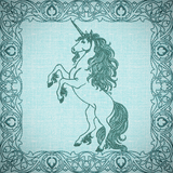 Once Upon A Time Quilt Square - Unicorn