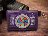 Bi-Fold Zipper Wallet - Camera
