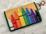 Bi-Fold Zip Wallet - Crayons
