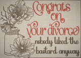 Divorce Congrats