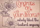 Divorce Congrats