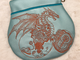 TopZip Flap Bag - Steampunk Dragon Rider
