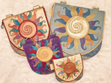 TopZip Flap Bag - Colorful Sun