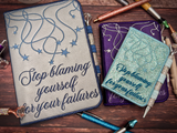 Notebook Cover - Stop Blaming