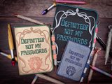 Notebook Cover - Definitely Not My Passwords