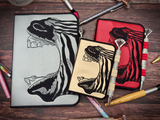 Notebook Cover - Zebra (optical illusion)