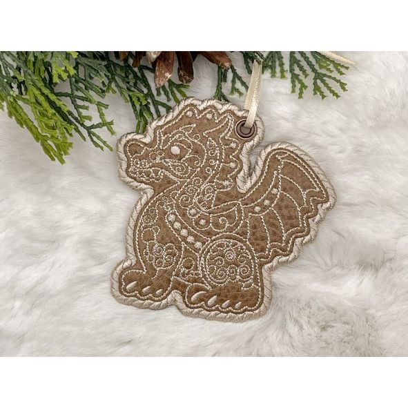 Ornament - Gingerbread Dragon
