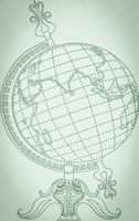 Vintage Globe Outline