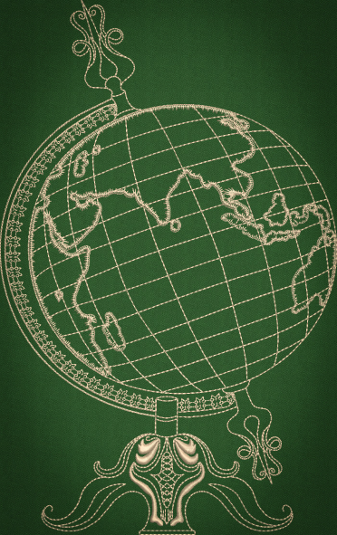 Vintage Globe Outline