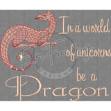 Be A Dragon - G-Rated 6.19 X 7.53