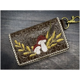 Bi-Fold Zip Wallet - Autumn Mushrooms