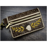 Bi-Fold Zip Wallet - Autumn Mushrooms