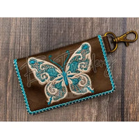 Bi-Fold Zip Wallet - Butterfly