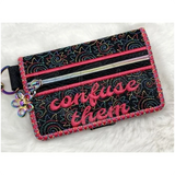 Bi-Fold Zip Wallet - Confuse Them