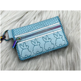 Bi-Fold Zip Wallet - Easter Bunny